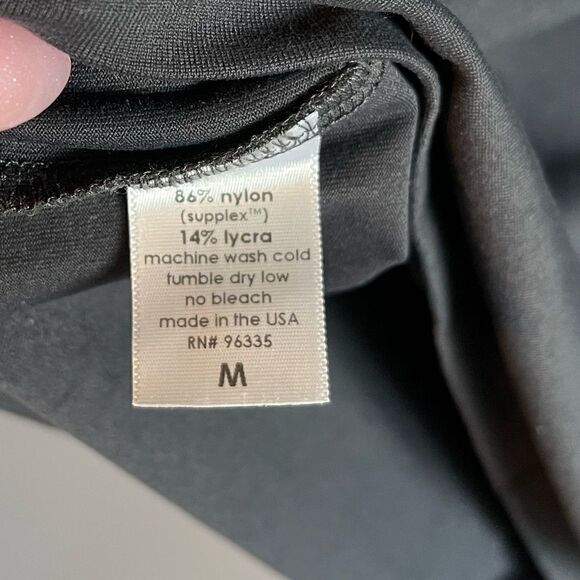 Susana Monaco Long Sleeve Mini Dress Cut-Out Back || SZ M || Charcoal Gray - Picture 6 of 9